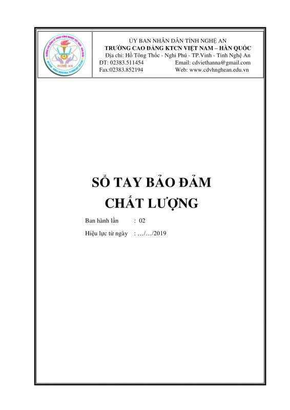 Cao đẳng KTCN Việt Nam – Hàn Quốc